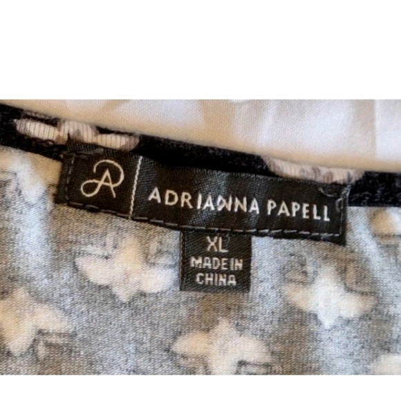 Adrianna Papell Y2K Whimsigoth Bell Sleeve Black Knit Top Size XL Flowy - Picture 7 of 8